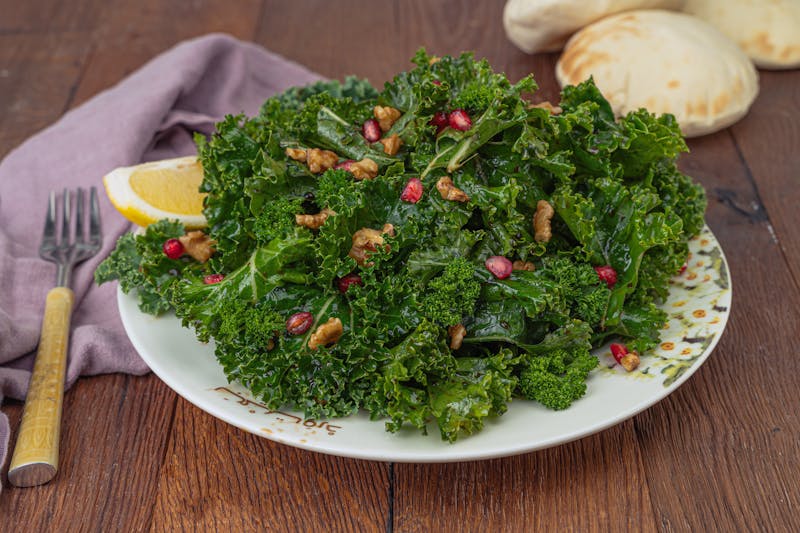 Kale salad side dish fresh greens